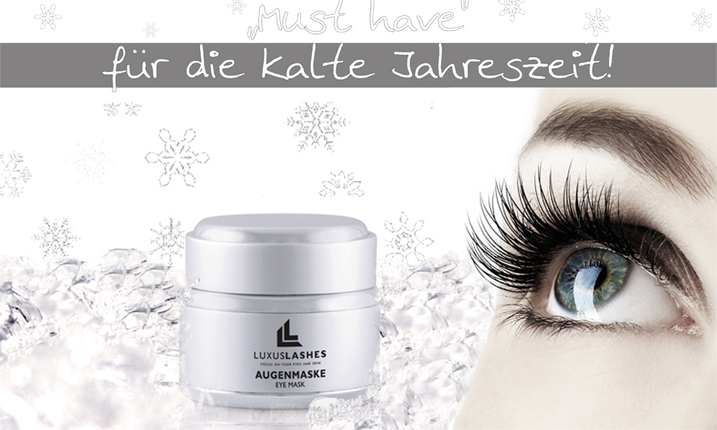 Die Augenmaske von LuxusLashes versorgt die anspruchsvolle Augenpartie mit Feuchtigkeit